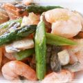 笑しゃん's cooksnap of when they made エビとアスパラの和風ドレッシング炒め.