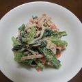 うのはなごはん's cooksnap of when they made 小松菜のピリッとごまマヨあえ.