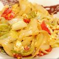 hafufii's cooksnap of when they made レタストマト卵炒め!低カロリーダイエット.