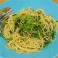 あやこむぎこ's cooksnap of when they made ミツバと鶏そぼろの和風パスタ.