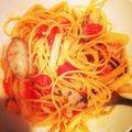 さとしじゃぱん's cooksnap of when they made 簡単！こく旨！カキとアスパラのパスタ.