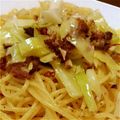 ポンビー's cooksnap of when they made ♡キャベツとアンチョビのパスタ♡.