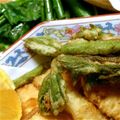 ちゃきんぐ's cooksnap of when they made ウドの穂先、若葉の天ぷら.