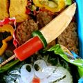 あおまろのぞ's cooksnap of when they made 仮面ライダー鎧武（ガイム）弁当.