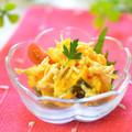 さとみわ's cooksnap of when they made かぼちゃとえのきのサラダ.