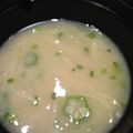 夜桜華's cooksnap of when they made とろ〜り♪なめことオクラのお味噌汁.