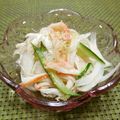 kemeta's cooksnap of when they made ヘルシー！新たまねぎときゅうりのサラダ.
