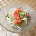 kemeta's cooksnap of when they made 新玉葱とスモークサーモンのサラダマリネ.