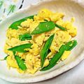 ☆ももぴ☆'s cooksnap of when they made さやえんどうのスクランブルegg.