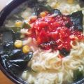 泉野あみ's cooksnap of when they made メンズに好評！豚骨キムチラーメン☆.