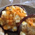 お天気マーク's cooksnap of when they made トースターで簡単しいたけの卵味噌マヨ焼き.