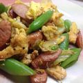 えみえみぶー's cooksnap of when they made スナップエンドウとウインナーの炒め物♪.