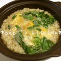 papikun's cooksnap of when they made 簡単、病気の日の定番母の味あったか韮玉粥.