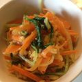amiyuiママ's cooksnap of when they made 簡単美味♪水菜と人参と天かすナムル.