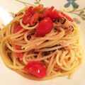 kimieimik's cooksnap of when they made ツナと塩昆布de和パスタ♪.