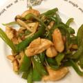 ふ〜あちゃん's cooksnap of when they made 簡単！ピーマンとササミの青椒肉絲風.