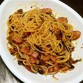 スィマー's cooksnap of when they made 白だしで簡単！高菜とベーコンの和風パスタ.