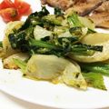 くぅ５２２'s cooksnap of when they made カブのバジルソース炒め.