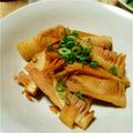 ィクラちゃん's cooksnap of when they made 焼肉のタレで☆筍のピリ辛炒め.