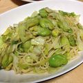 ピーベリー1709's cooksnap of when they made そらまめと春キャベツ、アンチョビのパスタ.