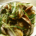 Satoco❋'s cooksnap of when they made 簡単！あさりと水菜のガーリック酒蒸し.