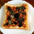 うさうさまろん's cooksnap of when they made 焼いたらのせるだけ！納豆トースト♪.