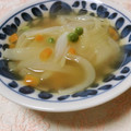 快くん's cooksnap of when they made 新玉ねぎで…母の日のお花のスープ.