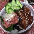 さとむー★'s cooksnap of when they made Ｃｏｃｏ流＊アヒポキ（マグロの漬け）.