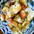 kaeかえちゃん's cooksnap of when they made 磯が薫る!!たけのこ焼き ♡ 餡掛け風.