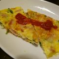 sugar-yuka's cooksnap of when they made 《簡単♪》ラディッシュの葉入りオムレツ.