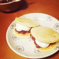 ohana0928's cooksnap of when they made ホットケーキで簡単！フルーティーどら焼き.