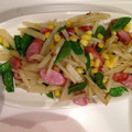 chocolat12's cooksnap of when they made 絹さやとウインナーとジャガイモ炒め☆簡単.