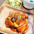 春ひなた's cooksnap of when they made 簡単！カレー味のチキンのトマト煮.