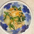 みかりか's cooksnap of when they made 簡単で美味しい！小松菜の胡麻キムチマヨ.