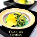 soyumina's cooksnap of when they made 小さなおかず☆卵焼きと三つ葉のごま和え.