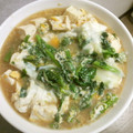 wavefile's cooksnap of when they made 簡単ヘルシー❗️ 菜の花と豆腐の卵とじ.