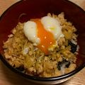 ななめぐみるく's cooksnap of when they made 安い☆簡単★温玉のせキャベツそぼろ丼♬.