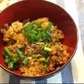 めめめ７'s cooksnap of when they made サンマ缶炊き込みごはん.