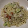 bonami's cooksnap of when they made アボカドときのこのチーズクリームパスタ☆.