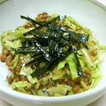 kiyoka777's cooksnap of when they made しゃきねば～☆キャベツと納豆の満足丼♪.