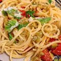 ベルトラン's cooksnap of when they made イタリア仕込みオリーブとトマトのパスタ.