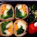 xojhuixo's cooksnap of when they made お弁当のおかず★豚肉の3色巻き.