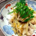 tonsayu's cooksnap of when they made 新ごぼうとゆで豚の香味和え.