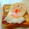 ｙａｓｓａｎパパ's cooksnap of when they made 黄身が垂れない！目玉焼きトースト(卵)！.