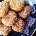 イハル's cooksnap of when they made 簡単おいしい☆かぼちゃの揚げ胡麻団子.