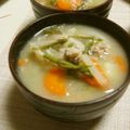 時花菜's cooksnap of when they made カレーの具材で✿豚汁✿.