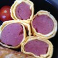 ４番目's cooksnap of when they made お弁当のすき間に♪ウインナの卵巻き巻き.