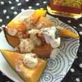 youich's cooksnap of when they made かぼちゃのクレイジーソルトマヨチーズ和え.