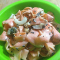 takechie's cooksnap of when they made こくウマ♪人参とちくわのごまマヨサラダ.
