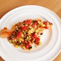 ちこ＆たこ's cooksnap of when they made 鮭ムニエル☆トマトとズッキーニ添え.